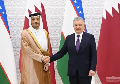 Shavkat Mirziyoyev Qatar delegatsiyasini qabul qildi фото